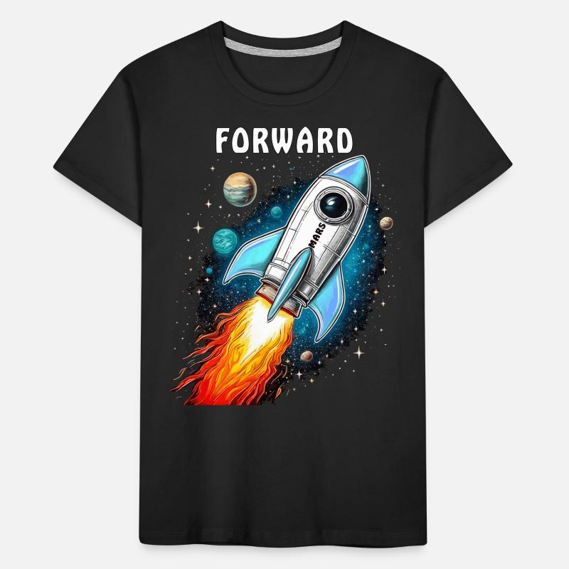 ROCKET MARS FORWARD Kids' Premium Organic T-Shirt