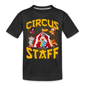 Mitarbeiter des Zirkus - Kinder Premium Bio T-Shirt - Schwarz - Vorne