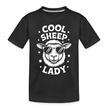 Schaf Spruch Hausschaf Lustiges Schafe Geschenk - Kinder Premium Bio T-Shirt - Schwarz - Vorne
