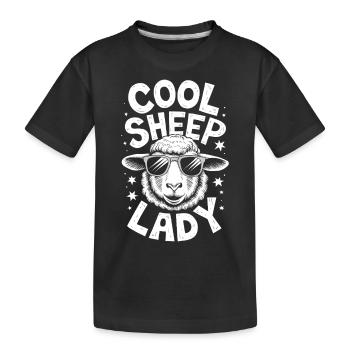 Schaf Spruch Hausschaf Lustiges Schafe Geschenk - Kinder Premium Bio T-Shirt - Schwarz - Vorne