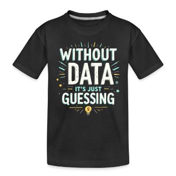 Analyste de données Spécialiste Big Data Entreprise - T-shirt bio Premium Enfant - noir - Devant