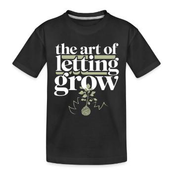 Kokedama Moss Ball Plants Japanese Gardening - Kids' Premium Organic T-Shirt - black - Front
