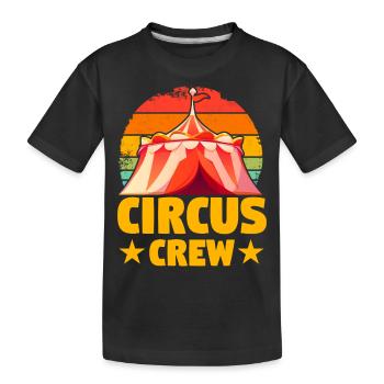 Zirkus-Crew - Kinder Premium Bio T-Shirt - Schwarz - Vorne