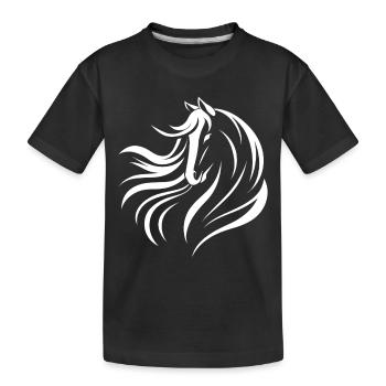 Chevaux Disant Sports Equestres Drôle Cheval Cadeau - T-shirt bio Premium Enfant - noir - Devant