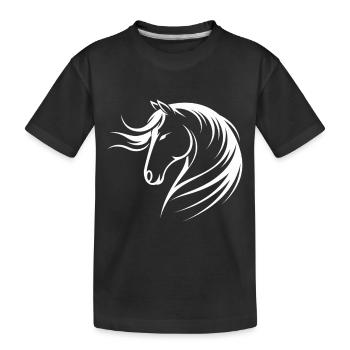 Chevaux Disant Sports Equestres Drôle Cheval Cadeau - T-shirt bio Premium Enfant - noir - Devant