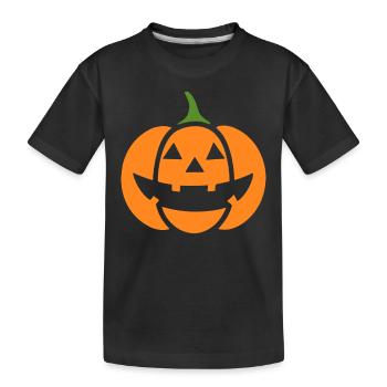 citrouille - T-shirt bio Premium Enfant - noir - Devant