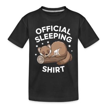 Wiesel - Kinder Premium Bio T-Shirt - Schwarz - Vorne