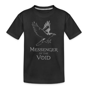 Bote Der Leere Mystischer Rabe - Kinder Premium Bio T-Shirt - Schwarz - Vorne