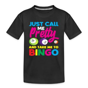Joueur de bingo Call Me Pretty - T-shirt bio Premium Enfant - noir - Devant