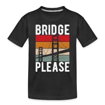 Ingénieur des ponts Construction de ponts - T-shirt bio Premium Enfant - noir - Devant