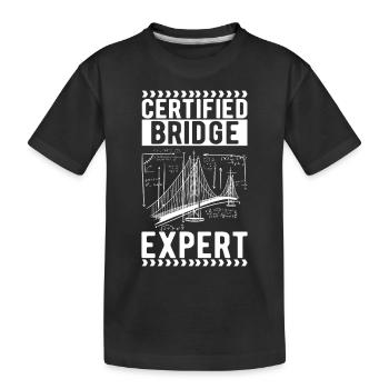 Ingénieur des ponts Construction de ponts - T-shirt bio Premium Enfant - noir - Devant
