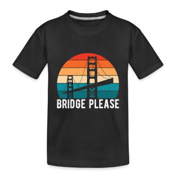Ingénieur des ponts Construction de ponts - T-shirt bio Premium Enfant - noir - Devant