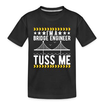 Ingénieur des ponts Construction de ponts - T-shirt bio Premium Enfant - noir - Devant