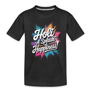 Das Holi Festival Of Colors Indian Celebration - Kinder Premium Bio T-Shirt - Schwarz - Vorne