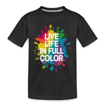 Das Holi Festival Of Colors Indian Celebration - Kinder Premium Bio T-Shirt - Schwarz - Vorne
