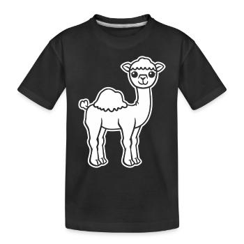 chameau - T-shirt bio Premium Enfant - noir - Devant