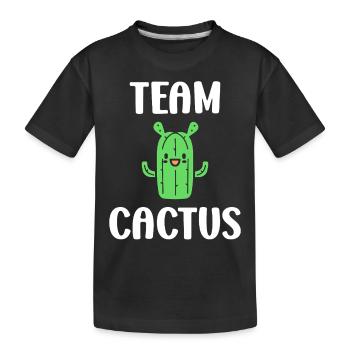 Cactus - Kids' Premium Organic T-Shirt - black - Front