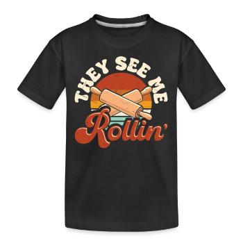 Cuire - T-shirt bio Premium Enfant - noir - Devant