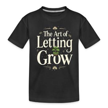 Kokedama Moss Ball Plants Japanese Gardening - Kids' Premium Organic T-Shirt - black - Front