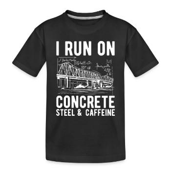 Ingénieur des ponts Construction de ponts - T-shirt bio Premium Enfant - noir - Devant