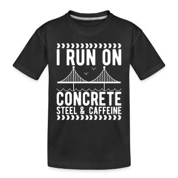 Ingénieur des ponts Construction de ponts - T-shirt bio Premium Enfant - noir - Devant