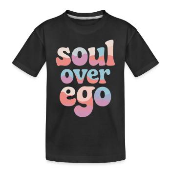 L’âme sur l’ego Expression de la spiritualité - T-shirt bio Premium Enfant - noir - Devant