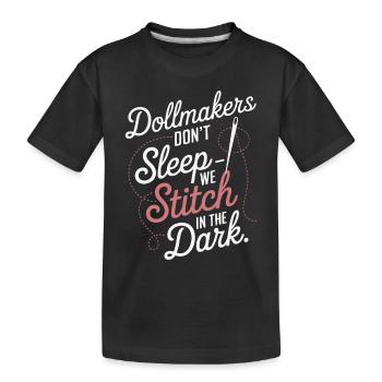 Poupée effrayante collector - T-shirt bio Premium Enfant - noir - Devant
