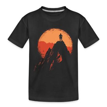 Bloc : Alpinisme dans les Alpes près de Sonnenau - T-shirt bio Premium Enfant - noir - Devant
