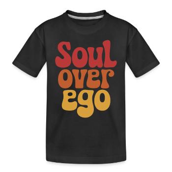 L’âme au-dessus de l’ego inspirant la spiritualité - T-shirt bio Premium Enfant - noir - Devant