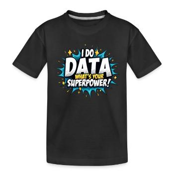 Analyste de données Spécialiste Big Data Business - T-shirt bio Premium Enfant - noir - Devant