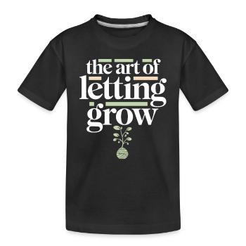 Kokedama Moss Ball Plants Japanese Gardening - Kids' Premium Organic T-Shirt - black - Front