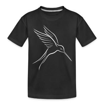 Kolibri - Kinder Premium Bio T-Shirt - Schwarz - Vorne