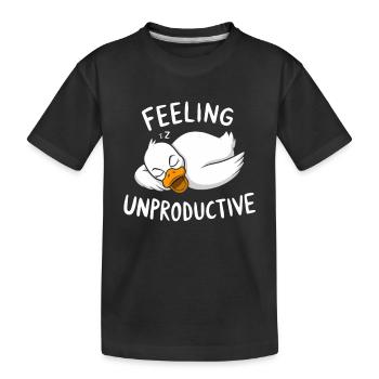 Se sentir improductif Canard relaxant - T-shirt bio Premium Enfant - noir - Devant