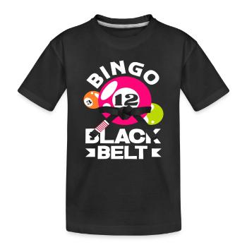 Championnat de Bingo Ceinture Noire - T-shirt bio Premium Enfant - noir - Devant
