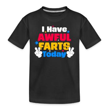 Aujourd’hui, Terrible Pets, Humour, Déclaration - T-shirt bio Premium Enfant - noir - Devant