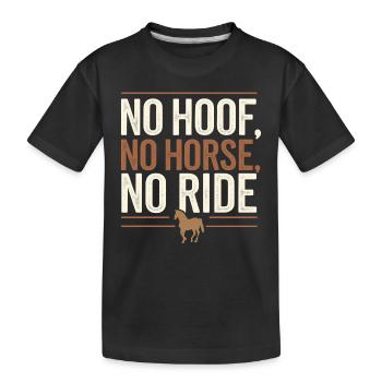 Farrier Horse Hoof Care Specialist Horseshoe - Kids' Premium Organic T-Shirt - black - Front