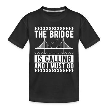 Ingénieur des ponts Construction de ponts - T-shirt bio Premium Enfant - noir - Devant
