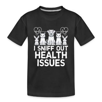 Je renifle les problèmes de santé Verterinarian Animal - T-shirt bio Premium Enfant - noir - Devant