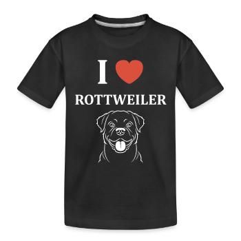 rottweiler - T-shirt bio Premium Enfant - noir - Devant