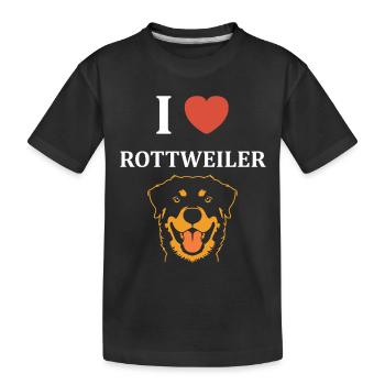 rottweiler - T-shirt bio Premium Enfant - noir - Devant