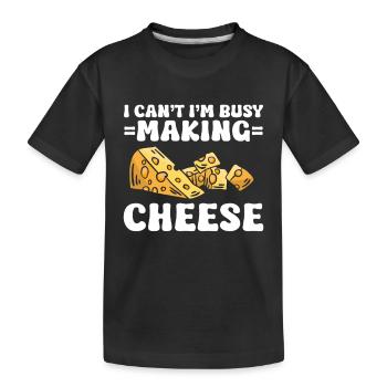 Fromagerie Amateur de fromage - T-shirt bio Premium Enfant - noir - Devant