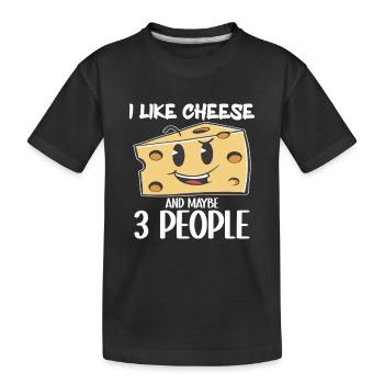 Fromagerie Amateur de fromage - T-shirt bio Premium Enfant - noir - Devant