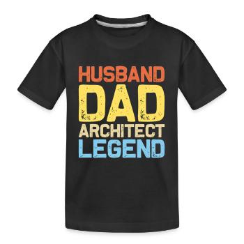 Architecte - T-shirt bio Premium Enfant - noir - Devant