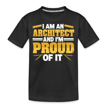 Architecte - T-shirt bio Premium Enfant - noir - Devant