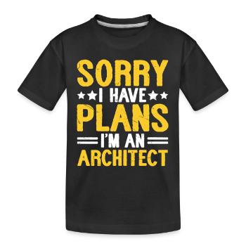 Architecte - T-shirt bio Premium Enfant - noir - Devant