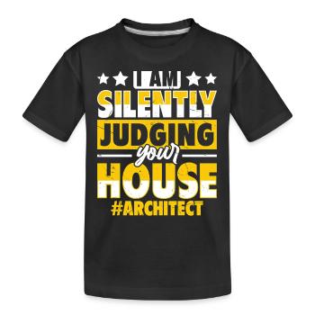 Architecte - T-shirt bio Premium Enfant - noir - Devant