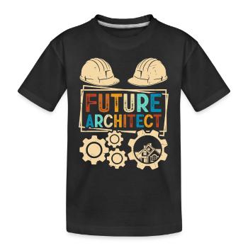 Architecte - T-shirt bio Premium Enfant - noir - Devant