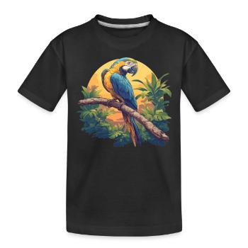Perroquet Perroquet Perroquet - T-shirt bio Premium Enfant - noir - Devant