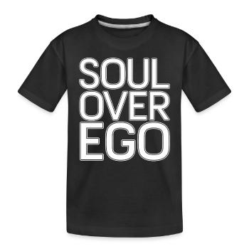 Seele Über Ego Inspirierende Spiritualitätszitate - Kinder Premium Bio T-Shirt - Schwarz - Vorne