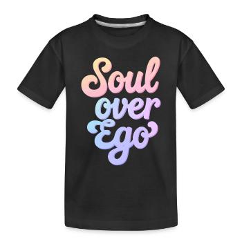 Seele Über Ego Inspirierende Spiritualitätszitate - Kinder Premium Bio T-Shirt - Schwarz - Vorne